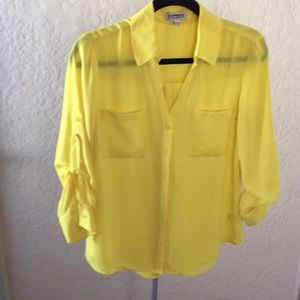 Express Portofino Bright button down shirt